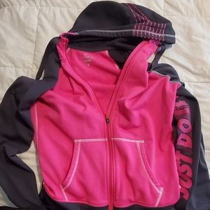 Nike therma-fit sweater pink and grey